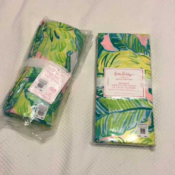 lilly pulitzer crib sheet